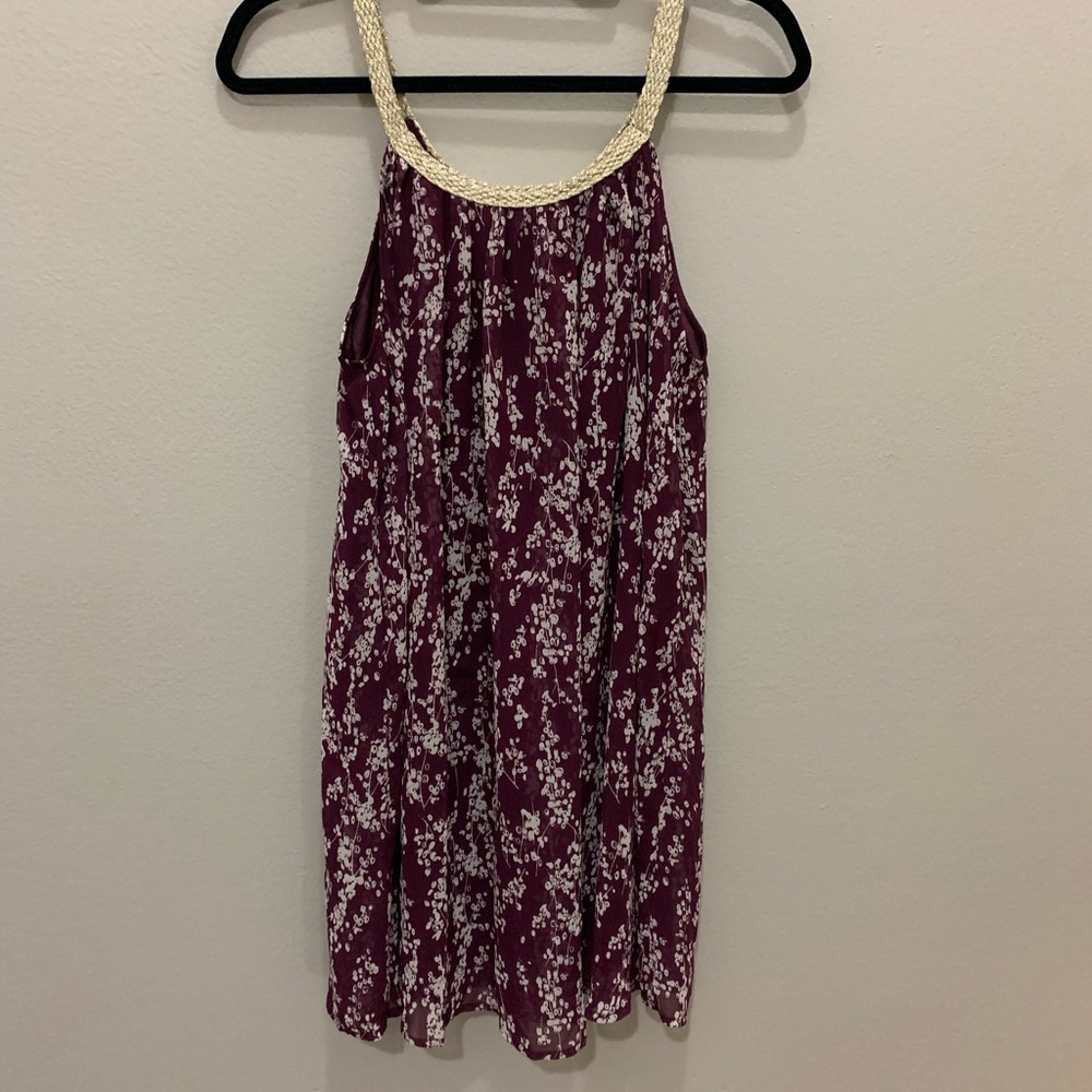 Charming Charlie wine plum dress